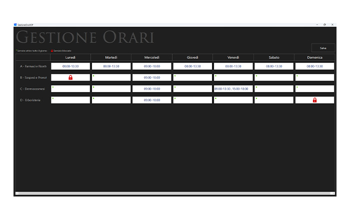 Gestore Orari